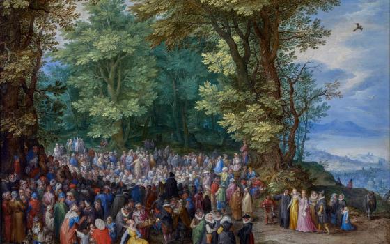 "The Sermon on the Mount" (1598) by Jan Brueghel The Elder (Artvee)