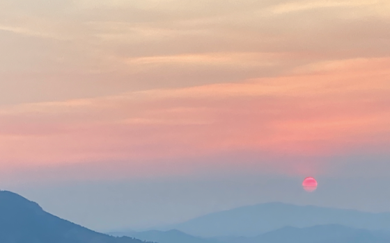 Smoke from fires in California settles over the author's childhood hometown in Montana. (Michael Downs)