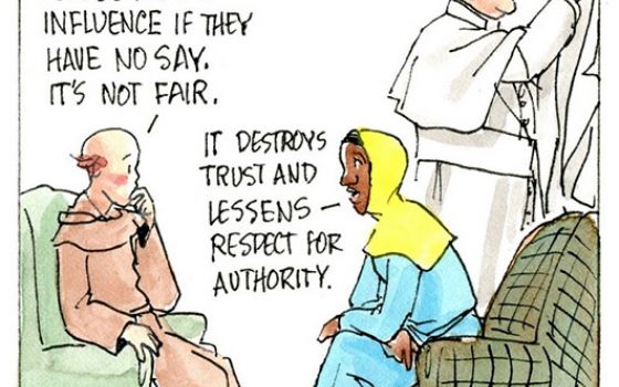 Francis, the comic strip: "People have no influence if they have no say," Leo says. "It's not fair."